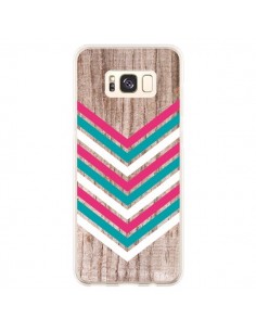 Coque Samsung S8 Plus Tribal Aztèque Bois Wood Flèche...