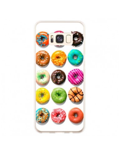 Coque Samsung S8 Plus Donuts Multicolore Chocolat Vanille - Laetitia
