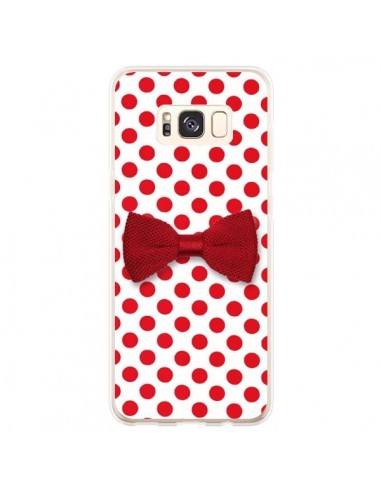 Coque Samsung S8 Plus Noeud Papillon Rouge Girly Bow Tie - Laetitia