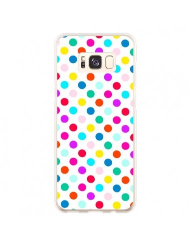 Coque Samsung S8 Plus Pois Multicolores - Laetitia