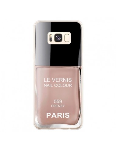 Coque Samsung S8 Plus Vernis Paris Frenzy Beige - Laetitia