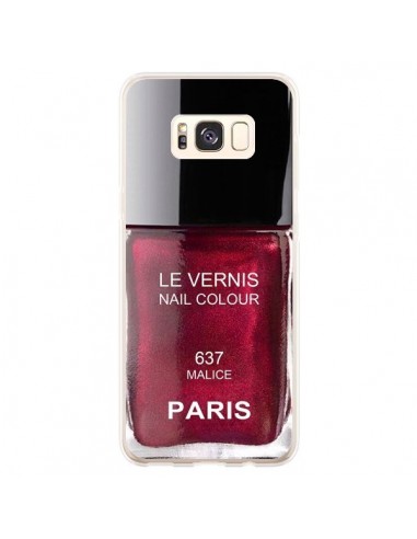 Coque Samsung S8 Plus Vernis Paris Malice Violet - Laetitia