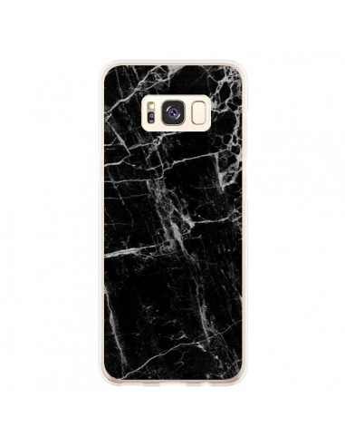 Coque Samsung S8 Plus Marbre Marble Noir Black - Laetitia