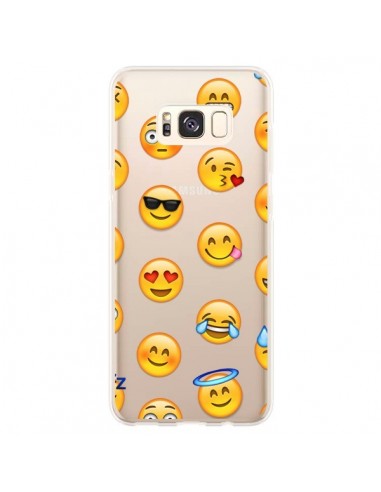 Coque Samsung S8 Plus Smiley Emoticone Emoji Transparente - Laetitia