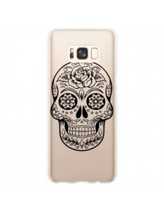 Coque Samsung S8 Plus Tête de Mort Mexicaine Noir...