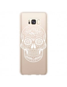 Coque Samsung S8 Plus Tête de Mort Mexicaine Blanche...