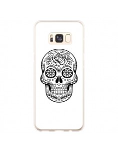 Coque Samsung S8 Plus Tête de Mort Mexicaine Noir - Laetitia