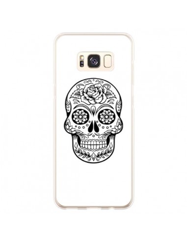 Coque Samsung S8 Plus Tête de Mort Mexicaine Noir - Laetitia