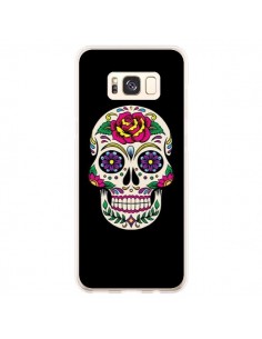 Coque Samsung S8 Plus Tête de Mort Mexicaine Multicolore...