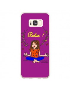 Coque Samsung S8 Plus Fille Relax Zen Yoga -...