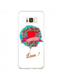 Coque Samsung S8 Plus Love Happy Life - Leellouebrigitte