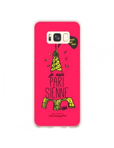 Coque Samsung S8 Plus Je suis Parisienne La Tour Eiffel Rose - Leellouebrigitte
