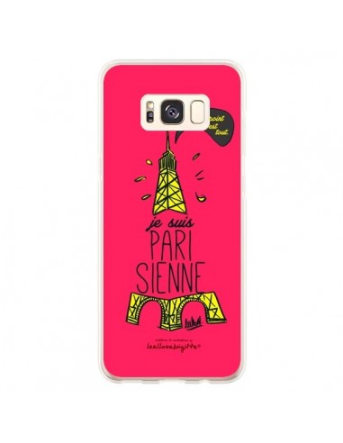 Coque Samsung S8 Plus Je suis Parisienne La Tour Eiffel Rose - Leellouebrigitte