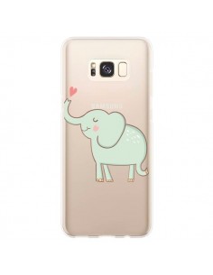 Coque Samsung S8 Plus Elephant Elefant Animal Coeur Love...