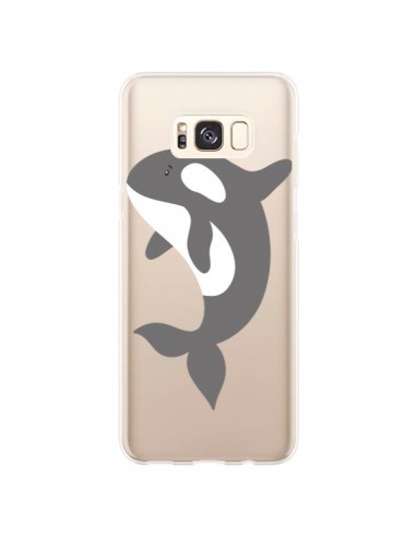 Coque Samsung S8 Plus Orque Orca Ocean Transparente - Petit Griffin