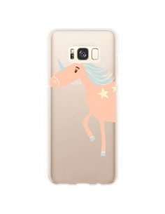 Coque Samsung S8 Plus Licorne Unicorn Rose Transparente -...