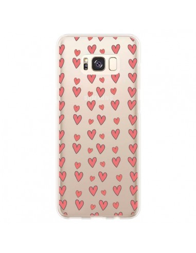 Coque Samsung S8 Plus Coeurs Heart Love Amour Rouge Transparente - Petit Griffin
