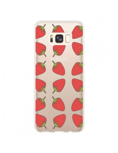 Coque Samsung S8 Plus Fraise Fruit Strawberry Transparente - Petit Griffin