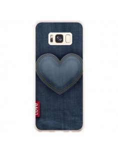 Coque Samsung S8 Plus Love Coeur en Jean - Lassana