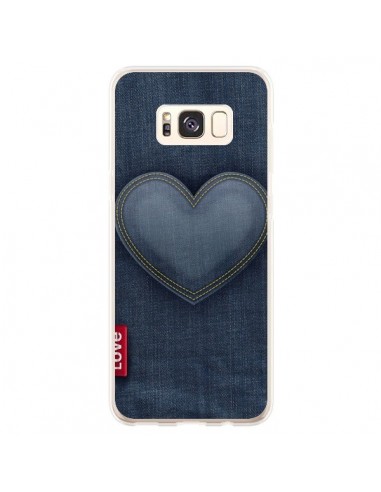 Coque Samsung S8 Plus Love Coeur en Jean - Lassana