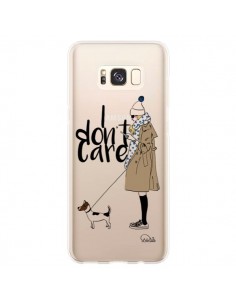Coque Samsung S8 Plus I don't care Fille Chien...