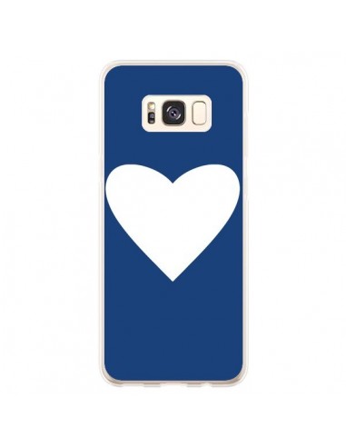 Coque Samsung S8 Plus Coeur Navy Blue Heart - Mary Nesrala