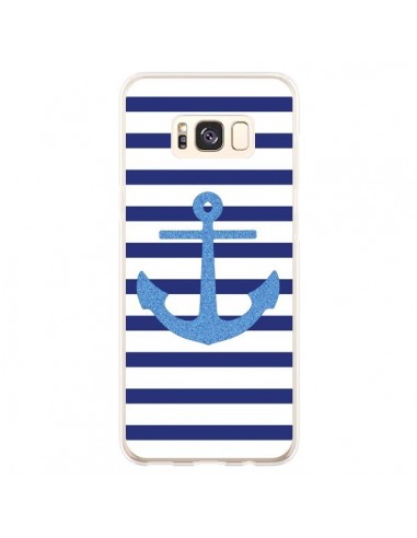 Coque Samsung S8 Plus Ancre Voile Marin Navy Blue - Mary Nesrala