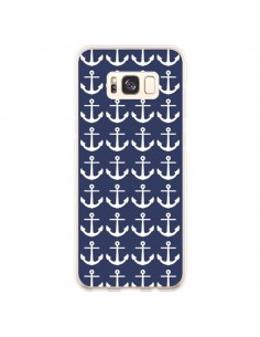 Coque Samsung S8 Plus Ancre Marin Bleu Anchors Navy -...