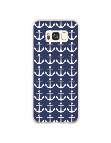 Coque Samsung S8 Plus Ancre Marin Bleu Anchors Navy - Mary Nesrala