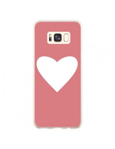 Coque Samsung S8 Plus Coeur Corail - Mary Nesrala