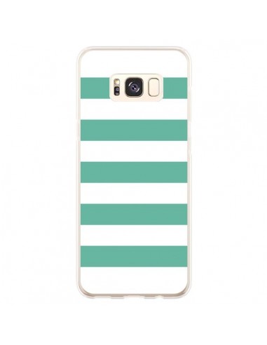 Coque Samsung S8 Plus Bandes Mint Vert - Mary Nesrala