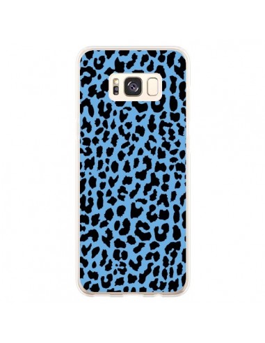 Coque Samsung S8 Plus Leopard Bleu Neon - Mary Nesrala
