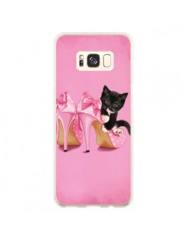 Coque Samsung S8 Plus Chaton Chat Noir Kitten Chaussure Shoes - Maryline Cazenave