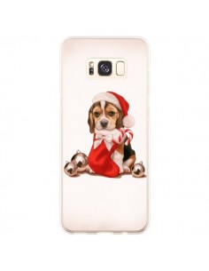 Coque Samsung S8 Plus Chien Dog Pere Noel Christmas -...