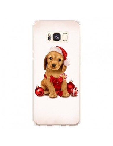 Coque Samsung S8 Plus Chien Dog Pere Noel Christmas Boules Sapin - Maryline Cazenave