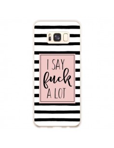 Coque Samsung S8 Plus Say Fuck A Lot Bandes - Maryline...