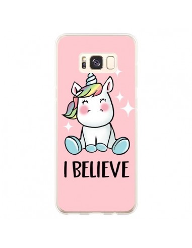 Coque Samsung S8 Plus Licorne I Believe - Maryline Cazenave