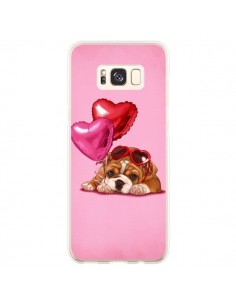 Coque Samsung S8 Plus Chien Dog Lunettes Coeur Ballon -...