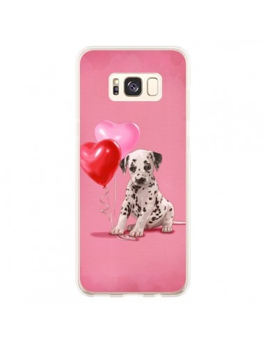 Coque Samsung S8 Plus Chien Dog Dalmatien Ballon Coeur - Maryline Cazenave
