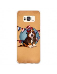 Coque Samsung S8 Plus Chien Dog USA Americain - Maryline...