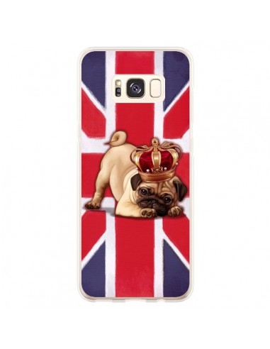 Coque Samsung S8 Plus Chien Dog Anglais UK British Queen King Roi Reine - Maryline Cazenave