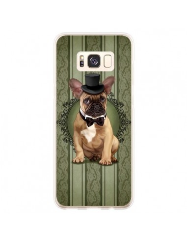 Coque Samsung S8 Plus Chien Dog Bulldog Noeud Papillon Chapeau - Maryline Cazenave