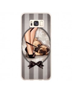 Coque Samsung S8 Plus Lady Noir Noeud Papillon Chien Dog...
