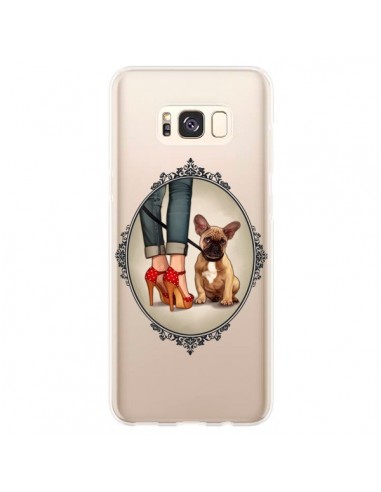 Coque Samsung S8 Plus Lady Jambes Chien Bulldog Dog Transparente - Maryline Cazenave