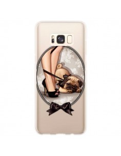 Coque Samsung S8 Plus Lady Jambes Chien Bulldog Dog Noeud...