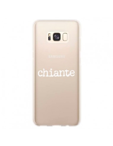 Coque Samsung S8 Plus Chiante Blanc Transparente - Maryline Cazenave