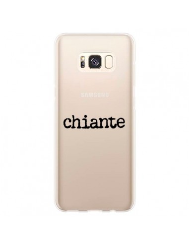 Coque Samsung S8 Plus Chiante Noir Transparente - Maryline Cazenave
