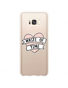 Coque Samsung S8 Plus Waste Of Time Transparente -...