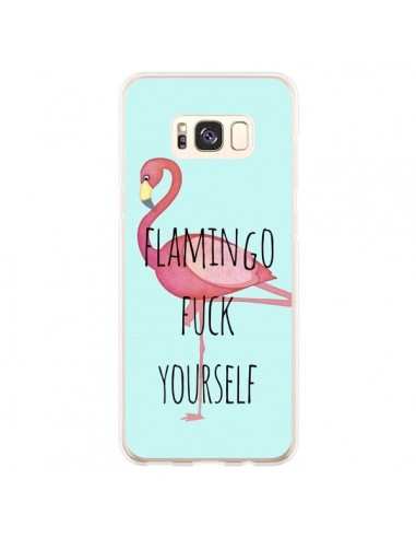 Coque Samsung S8 Plus Flamingo Fuck Yourself - Maryline Cazenave