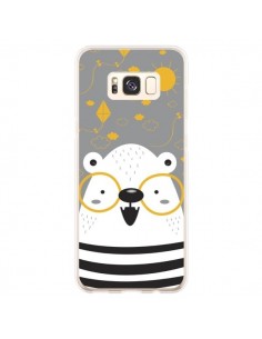 Coque Samsung S8 Plus Ours à lunettes - Maria Jose Da Luz